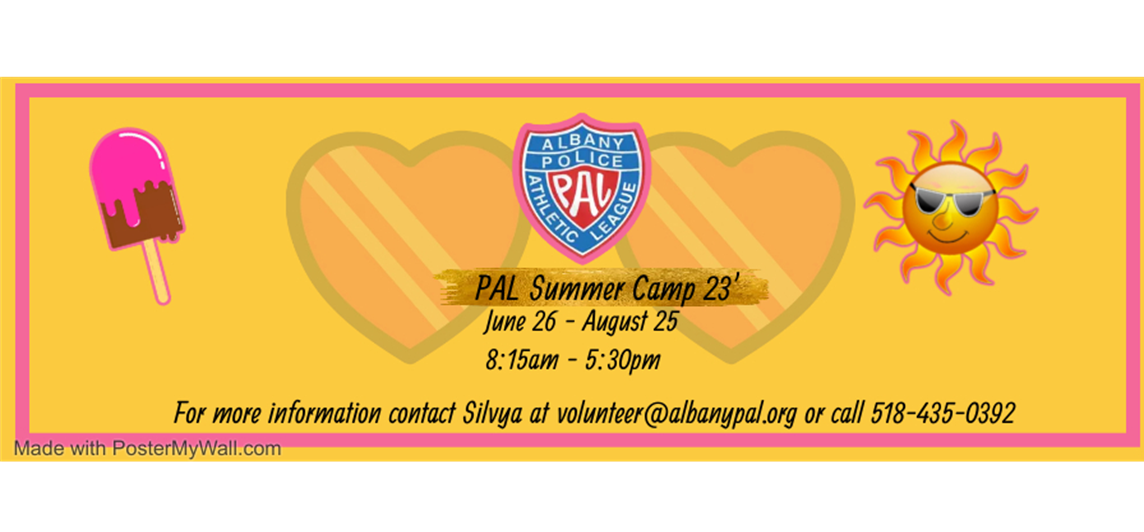 PAL Summer Camps: Click on the photo above for more info.